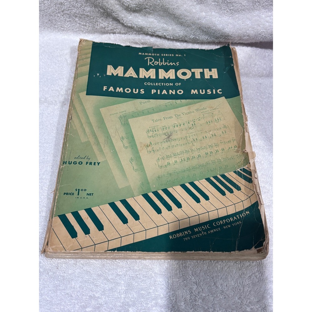 *VINTAGE* 1936 Robbins Mammoth Series #1 -Collection of Famous Piano Music